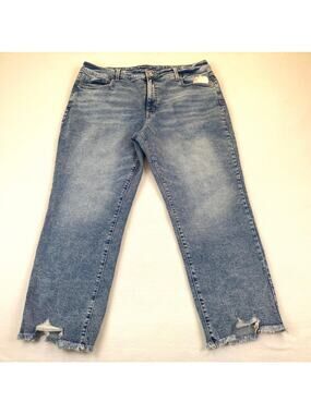Women's Jeans Straight Leg Hi Rise Ankle Length Size 18 NWT